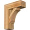 Ekena Millwork Imperial Block Rough Sawn Bracket w/ Offset Brace, Western Red Cedar, 8"W x 22"D x 26"H BKT0806X22X26IMP05RWR - alternate 1
